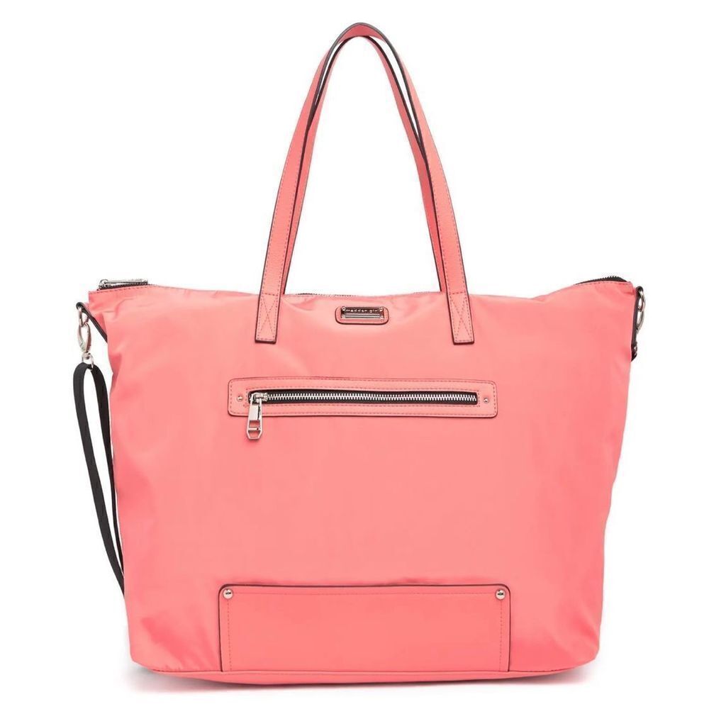 Madden Girl Overnighter Tote Bag In Coral